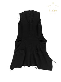 Comme des Garçons Fall 1994 'METAMORPHOSIS' Black Boiled Wool Dress