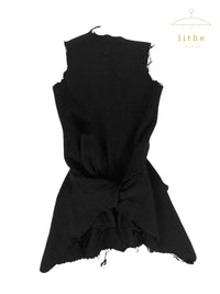 Comme des Garçons Fall 1994 'METAMORPHOSIS' Black Boiled Wool Dress