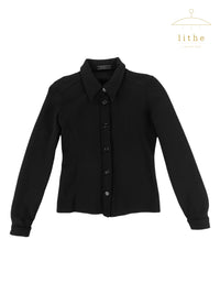 Prada Spring 1996 Black Nylon Rubber Shirt