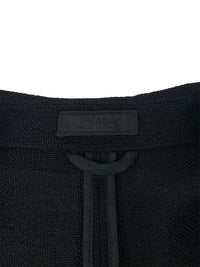 Prada Spring 2001 Black Viscose Long Jacket ASO Carrie Bradshaw