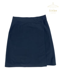 Prada Spring 1996 Navy Nylon Wrap Skirt