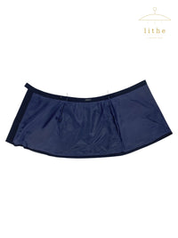 Prada Spring 1996 Navy Nylon Wrap Skirt
