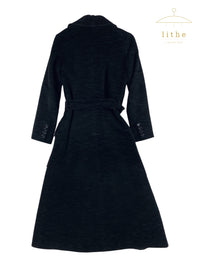 Yves Saint Laurent Fall 1970 Velvet Double Breasted Maxi Coat