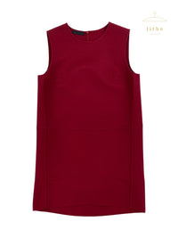 Prada Fall 1998 Cranberry Red Shift Dress