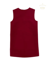 Prada Fall 1998 Cranberry Red Shift Dress
