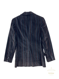 Calvin Klein Fall 1975 Multicolor Striped Velour Jacket