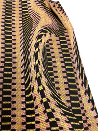 Prada Spring 2008 'Fairy' Orange & Pink Wavy Print Silk Top