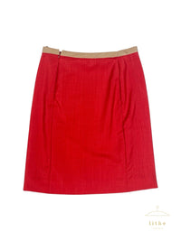 Prada Spring 2005 Multicolor Color Block Skirt