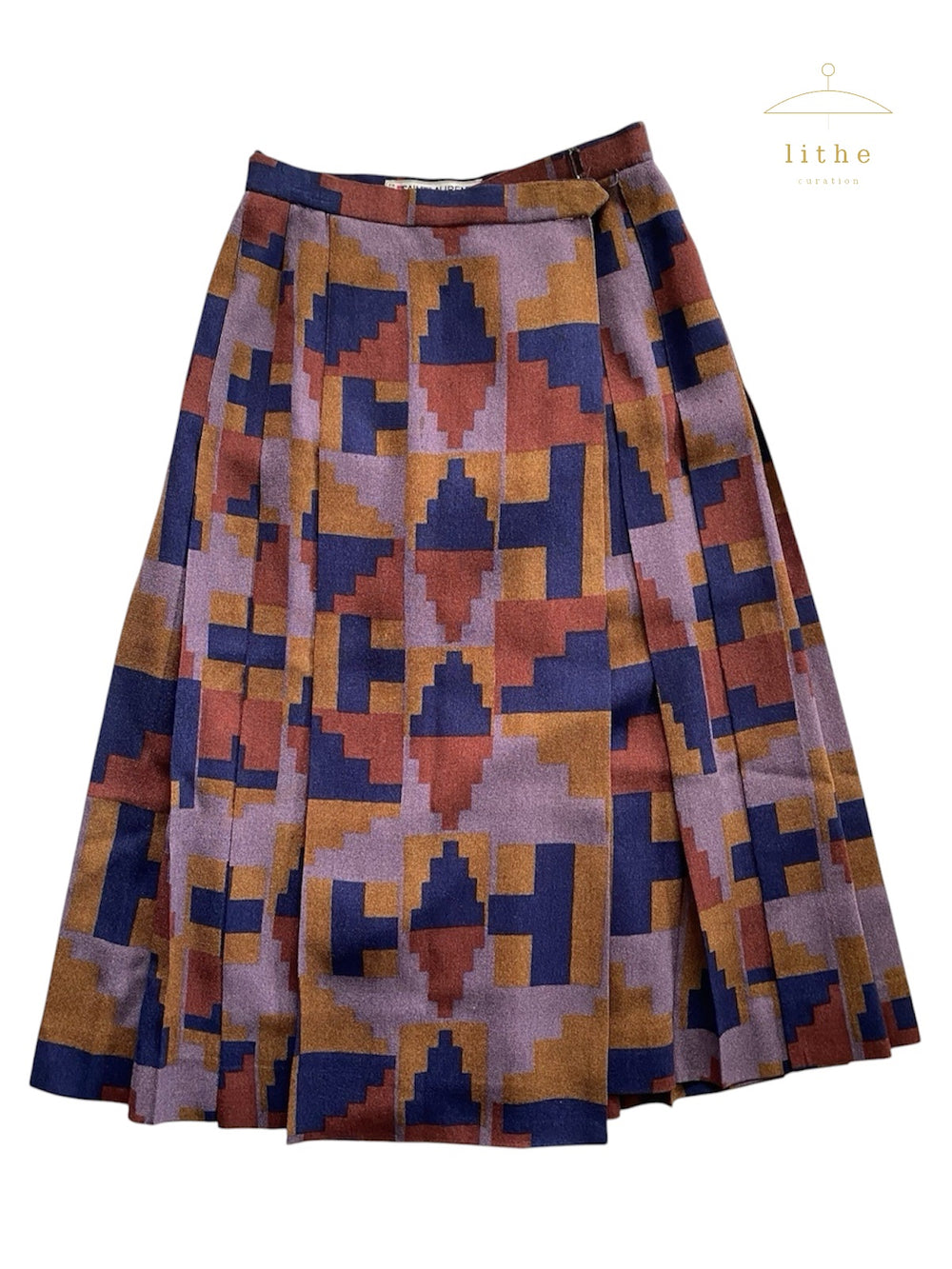 Yves Saint Laurent 1970's-1980's Aztec Print Skirt