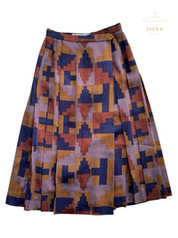 Yves Saint Laurent 1970's-1980's Aztec Print Skirt