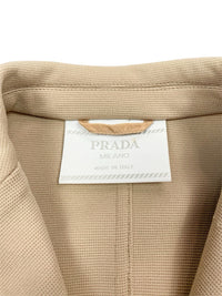 Prada Spring 1996 Tan Nylon Jacket ASO Carolyn Bessette Kennedy