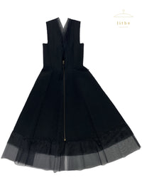 Jean Paul Gaultier Spring 1995 Organza Trim Cocktail Dress