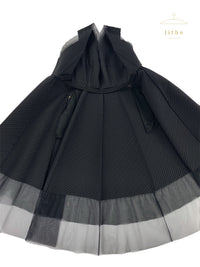 Jean Paul Gaultier Spring 1995 Organza Trim Cocktail Dress