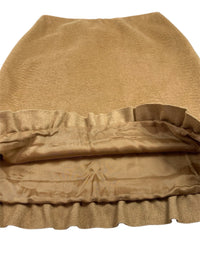 Prada Fall 2010 Camel Hair Ruffle Hem Skirt