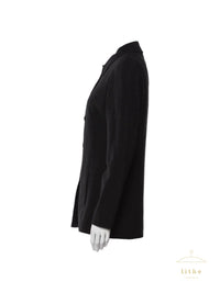 Calvin Klein Collection Fall 1996 Black Wool Crepe Jacket