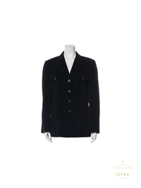 Prada Fall 1993 Black Cotton Corduroy Jacket