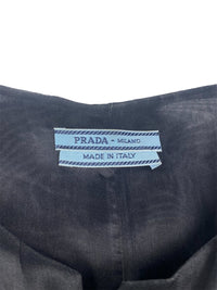 Prada Spring 1993 Sheer Silk Organza 'Saharienne' Lace Top
