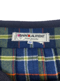 Yves Saint Laurent Fall 1976 'Russian Collection' Pleated Plaid Skirt