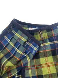 Yves Saint Laurent Fall 1976 'Russian Collection' Pleated Plaid Skirt