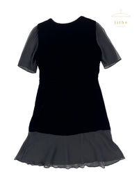 Prada Fall 1994 Velvet & Silk Mini Dress