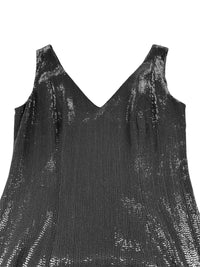 Vintage John Galliano Black Sequin Sheath Dress