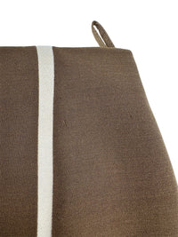 Prada Fall 1996 Brown Cream Trim Skirt