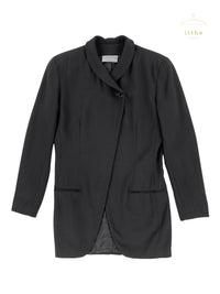 Calvin Klein Collection Fall 1991 Black One-Button Jacket