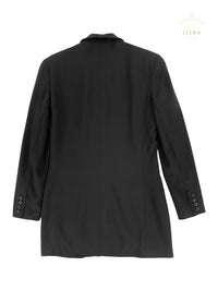 Calvin Klein Collection Fall 1991 Black One-Button Jacket