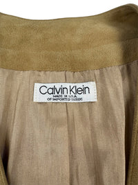 Calvin Klein Collection Spring 1990 Suede Bomber Jacket
