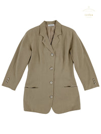 Calvin Klein Collection Spring 1993 Slouchy Linen Jacket