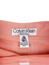 Calvin Klein Collection Spring 1992 Pink Jacket & Skirt Set