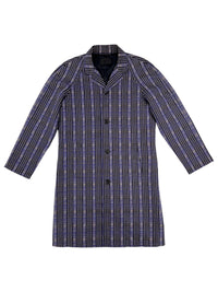 Prada Spring 2008 Mens Blue Fairy Print Silk Coat | Vintage 2000s