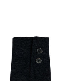 Prada Fall 1996 Black Wool Jacket Coat | Vintage 1990s Carolyn Bessette Kennedy Natalie Portman