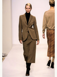 Prada Fall 1996 Camel Brown Wool Jacket ASO Carolyn Bessette Kennedy